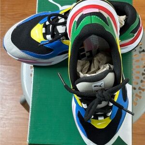 Puma Kids Colorful Sneakers - Black, Blue, Green, Yellow, Red